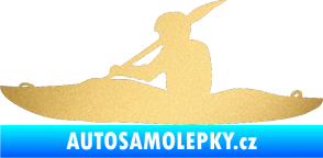 Samolepka Kanoista 003 levá zlatá metalíza