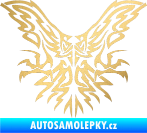 Samolepka Kapota 037 tatto dravec zlatá metalíza