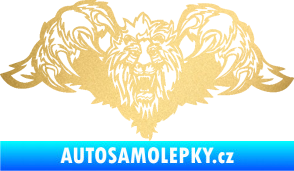 Samolepka Kapota 041 lev zlatá metalíza