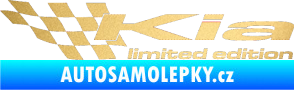 Samolepka Kia limited edition levá zlatá metalíza