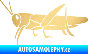 Samolepka Kobylka 002 levá zlatá metalíza