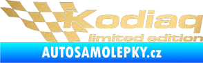 Samolepka Kodiaq limited edition levá zlatá metalíza