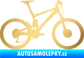 Samolepka Kolo 001 pravá - (horské kolo) zlatá metalíza