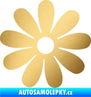 Samolepka Kopretina 001 zlatá metalíza