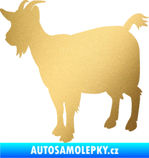 Samolepka Koza 001 levá zlatá metalíza