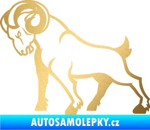 Samolepka Kozel 002 levá zlatá metalíza