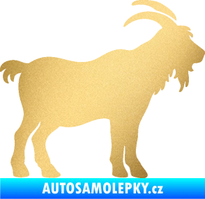 Samolepka Kozel 008 pravá silueta zlatá metalíza