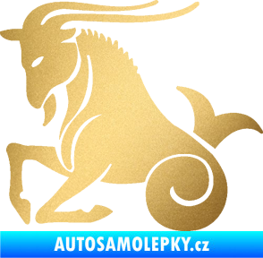 Samolepka Kozoroh 004 levá zlatá metalíza