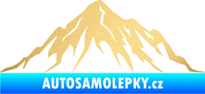 Samolepka Krajina hory 010 pravá zlatá metalíza
