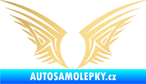 Samolepka Křídla 005 zlatá metalíza