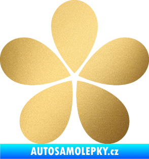 Samolepka Květina dekor 031 zlatá metalíza