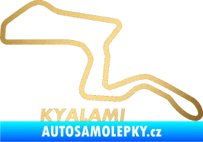 Samolepka Okruh Kyalami zlatá metalíza
