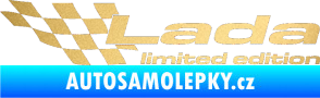Samolepka Lada limited edition levá zlatá metalíza