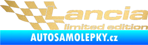 Samolepka Lancia limited edition levá zlatá metalíza