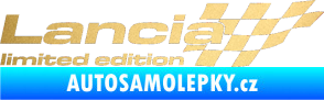 Samolepka Lancia limited edition pravá zlatá metalíza