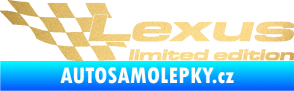 Samolepka Lexus limited edition levá zlatá metalíza