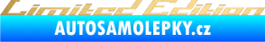 Samolepka Limited edition 009 zlatá metalíza