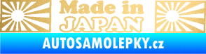 Samolepka Made in Japan 002 zlatá metalíza