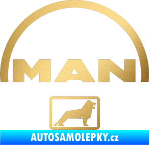 Samolepka MAN - Truck zlatá metalíza