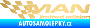 Samolepka MAN limited edition levá zlatá metalíza