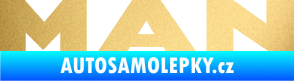 Samolepka MAN nápis zlatá metalíza