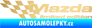 Samolepka Mazda limited edition levá zlatá metalíza