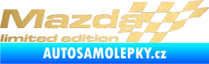 Samolepka Mazda limited edition pravá zlatá metalíza