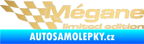 Samolepka Mégane limited edition levá zlatá metalíza