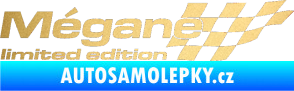 Samolepka Mégane limited edition pravá zlatá metalíza