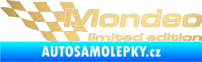 Samolepka Mondeo limited edition levá zlatá metalíza
