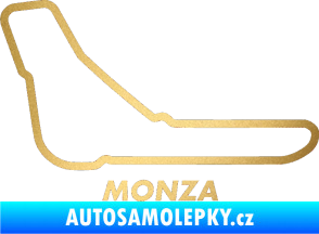 Samolepka Okruh Monza zlatá metalíza