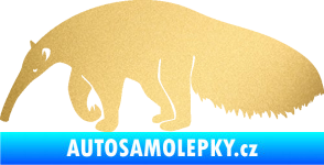 Samolepka Mravenečník 001 levá zlatá metalíza