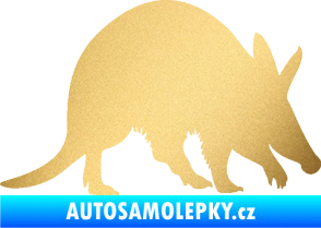 Samolepka Mravenečník 002 pravá zlatá metalíza