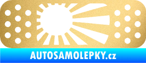 Samolepka Náplast 002 pravá zlatá metalíza