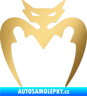Samolepka Netopýr 001  zlatá metalíza