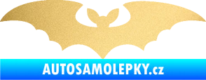 Samolepka Netopýr 006 zlatá metalíza