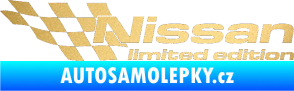 Samolepka Nissan limited edition levá zlatá metalíza