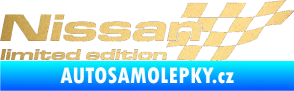 Samolepka Nissan limited edition pravá zlatá metalíza