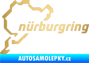 Samolepka Nurburgring zlatá metalíza