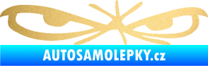 Samolepka Oči 002 pravá zlatá metalíza