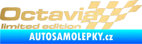Samolepka Octavia limited edition pravá zlatá metalíza