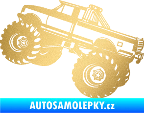 Samolepka Off Road 003 levá zlatá metalíza