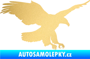 Samolepka Orel 013 pravá zlatá metalíza