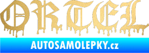 Samolepka Ortel zlatá metalíza
