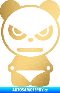 Samolepka Panda boy zlatá metalíza