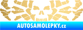 Samolepka Pavouk 017 smrťák zlatá metalíza