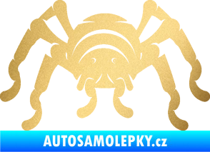Samolepka Pavouk 018 zlatá metalíza