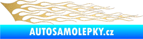 Samolepka Plameny 011 zlatá metalíza