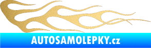 Samolepka Plameny 063 zlatá metalíza