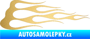 Samolepka Plameny 074 zlatá metalíza